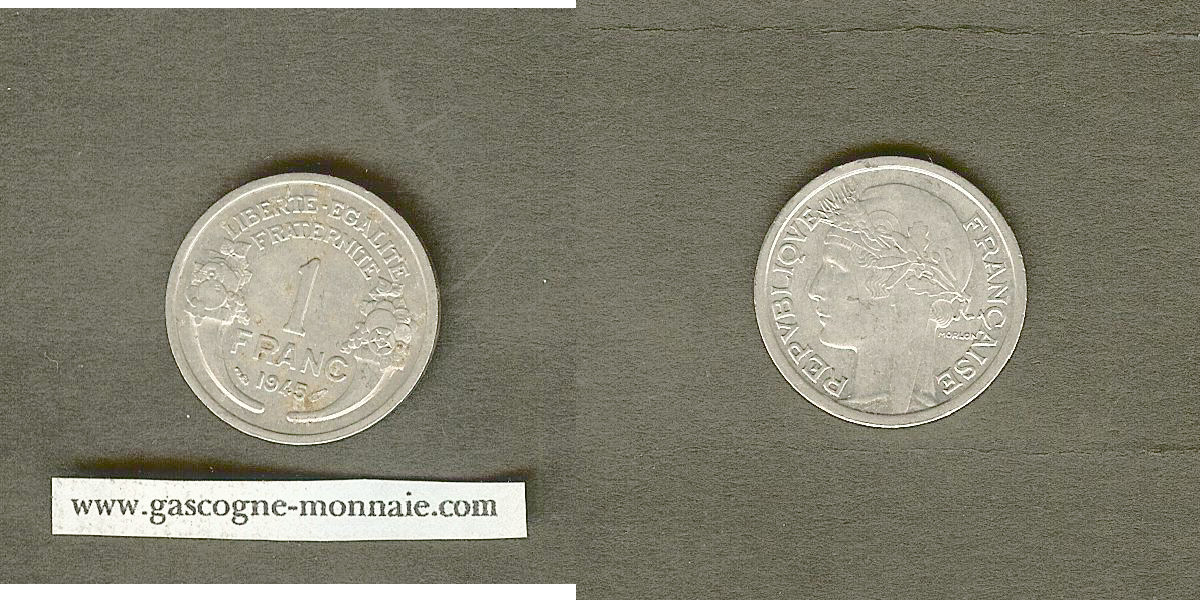 1 franc Morlon 1945 AU+